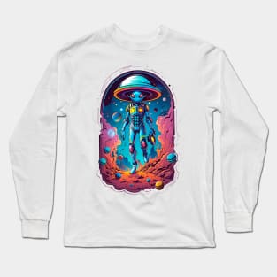 Alien Making A Interdimensional Research Long Sleeve T-Shirt